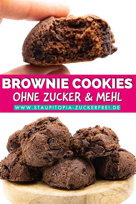 Brownie Cookies Ohne Zucker Und Mehl Rezept Zuckerfreie Rezepte