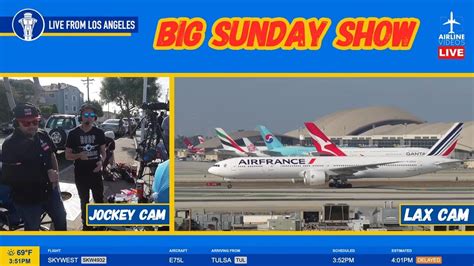 Live Los Angeles Lax Airport Plane Spotting October Th