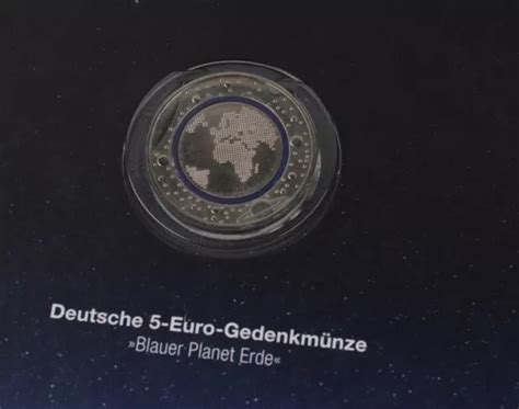 Deutschland Brd Euro Blauer Planet Erde Mit Gedenkpr Gungen