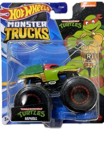 Машинка Hot Wheels Monster Trucks Turtles Raphael Монстр трак Хот