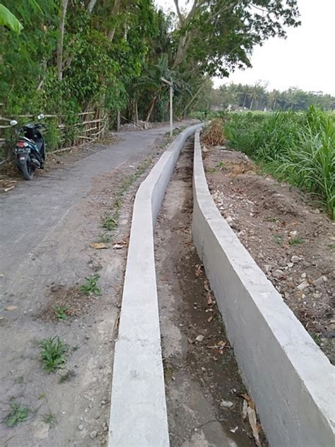 saluran tersier pa tri manunggal terbangun website kalurahan caturharjo