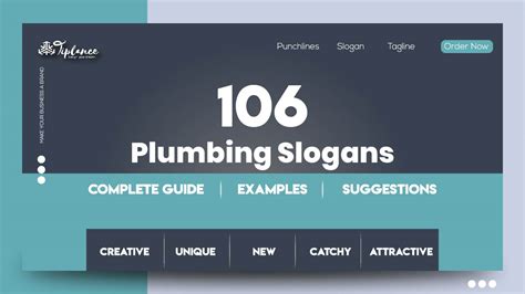 Powerful Plumbing Slogans Samples Examples Tiplance