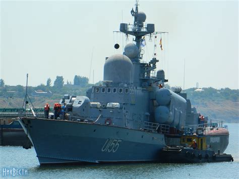 Сегодня на ЧСЗ принят на ремонт ракетный корвет "Приднепровье"