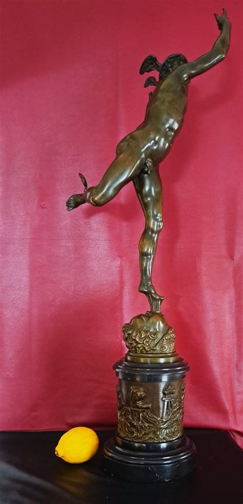 D Apres Jean De Bologne Dit Giambologna Sculptuur Le Mercure Volant