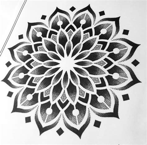 Mandala Flower Tattoo Design