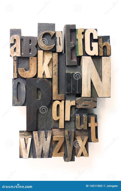 Letterpress Alphabet Stock Illustration Illustration Of Mixed