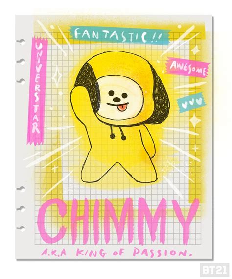 Chimmy Bt21 Fanart Bt21 Chimmy Bts Drawings