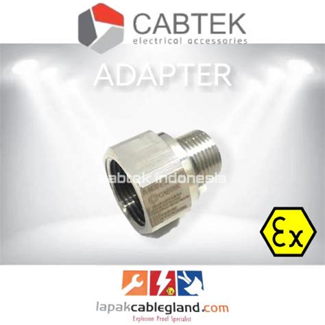 Jual Adapter Exproof Cabtek M M X Npt Brass Nickel Plated Cmp