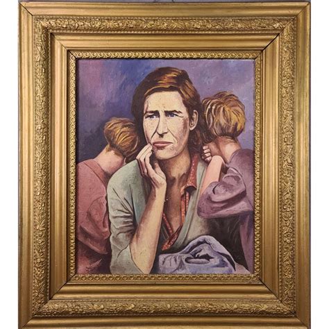 Sold Price: Florence Owens Thompson "MIGRANT MOTHER" 1941 Morton ...