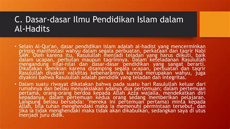 Dasar Dasar Pendidikan Islampptx