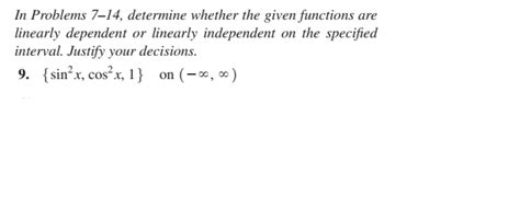 Solved In Problems 7−14, determine whether the given | Chegg.com 