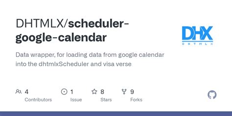 Github Dhtmlx Scheduler Google Calendar Data Wrapper For Loading