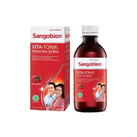 Jual Sangobion Vitatonik Anemia Penambah Darah Sirup 250 Ml 400 Ml