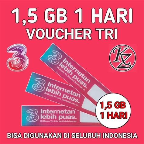 Pcs Voucher Tri Gb Hari Lazada Indonesia