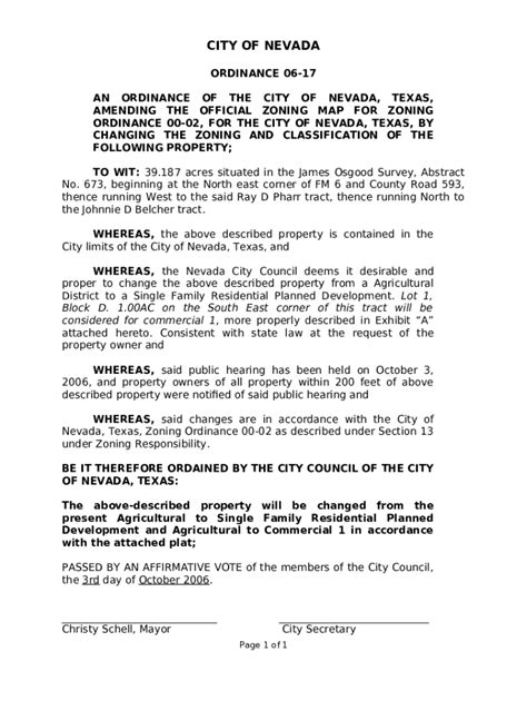 AN ORDINANCE AMENDING THE CITY OF TYLER ZONING Doc Template PdfFiller