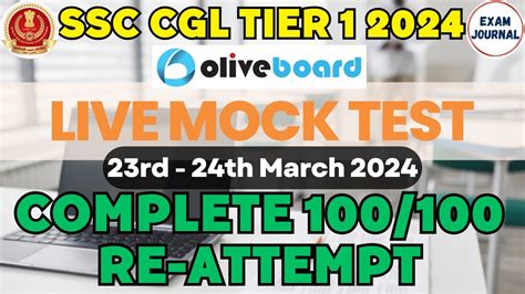 Oliveboard Live Mock Test Today SSC CGL Tier 1 2024 Analysis 23rd 24th