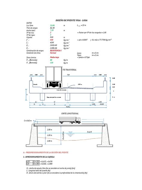 Diseño De Puente Viga Losa Final Rigidez Ingeniería Estructural