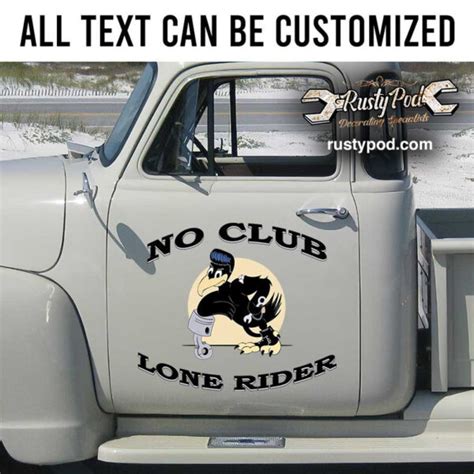 Personalized Hot Rod Bird And Piston Lettering Repair Garage Sign Rat Rod Door Art Sticker 12437