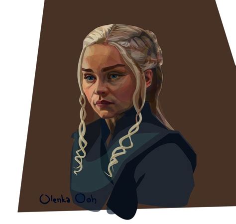 Got Fan Art Vector Daenerys Targaryen Emilia Clarke Art Fan Art