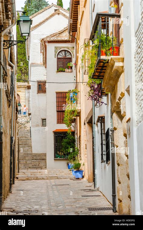 Typical Street Of Granada Hi Res Stock Photography And Images Alamy