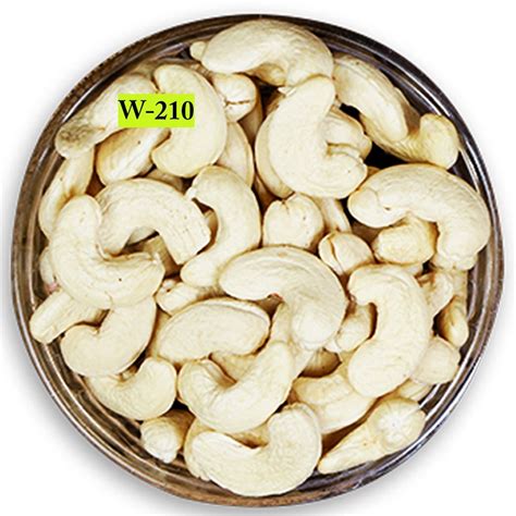 Raw Ivory W210 Split Cashew Kernels Packaging Size Loose At Best