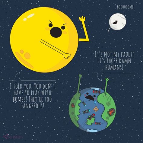 Whats Up In The Solar System Earth Day 2017 Funny Illustration