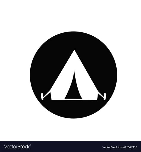 Camping tent icon sign symbol for design Vector Image