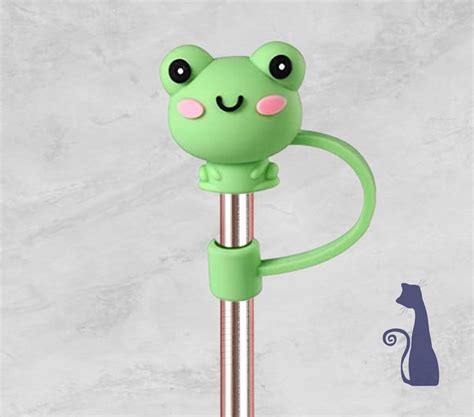 Frog Straw Topper Straw Covers Straw Charms Straw Caps Not Etsy