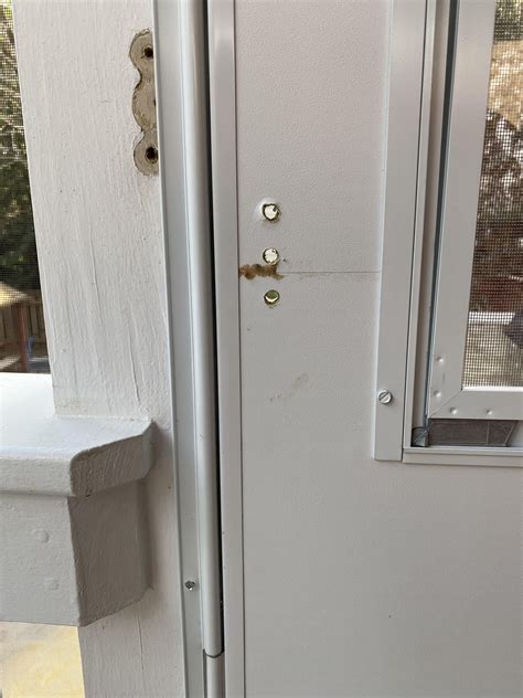 Three holes in a vinyl screen door. How to fix? : r/fixit