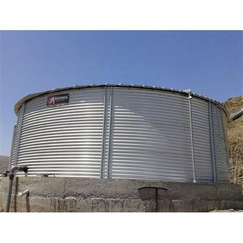 Silver Rhino Corrugated Zincalume Steel Treated Water Tank At Best