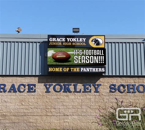 School Marquee Signs | LED School Signs | Golden Rule Signs