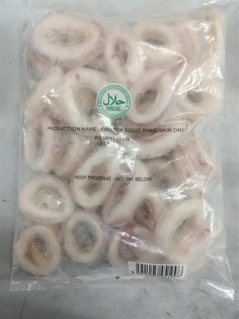 SOTONG RING SKIN ON 1KG C S Frozen Food