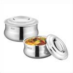 Buy Mintage Stainless Steel Hot Case Symphonyn Super Belly Serve Casserole With Handle Large
