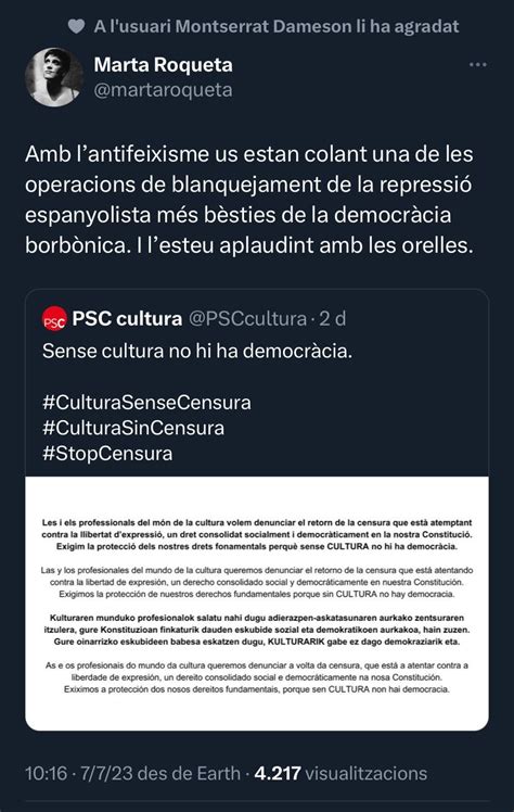 Enric Vila on Twitter Lantifeixisme fofito i ara tb ofès Una altra