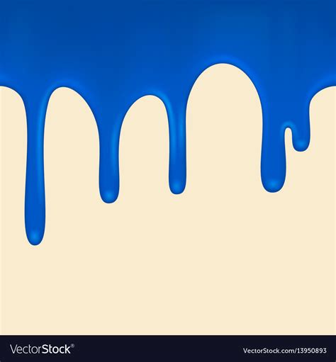 Seamless Blue Paint Colorful Dripping Royalty Free Vector