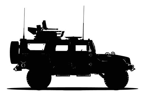 Armored Vehicle Graphic Silhouette Vector Art At Vecteezy