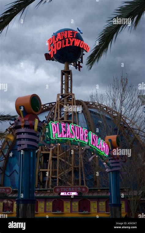 Entrance to Pleasure Island area of Downtown Disney at dusk Walt Stock ...