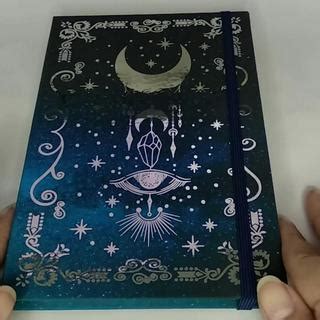 Caderneta Caderno Grimorio Mistico Lua Magica Lua Wicca Tipo Moleskine