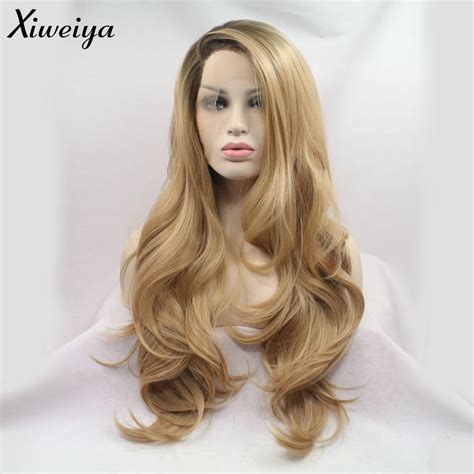 Amazon Xiweiya Long Natural Wave Ombre Brown Blonde Synthetic