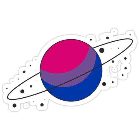 Bisexual Pride Planet Stickers By Savamari Redbubble