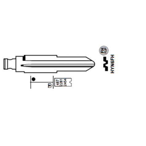 15# KD перо за Huyndai, Kia, Suzuki с профил HYN6