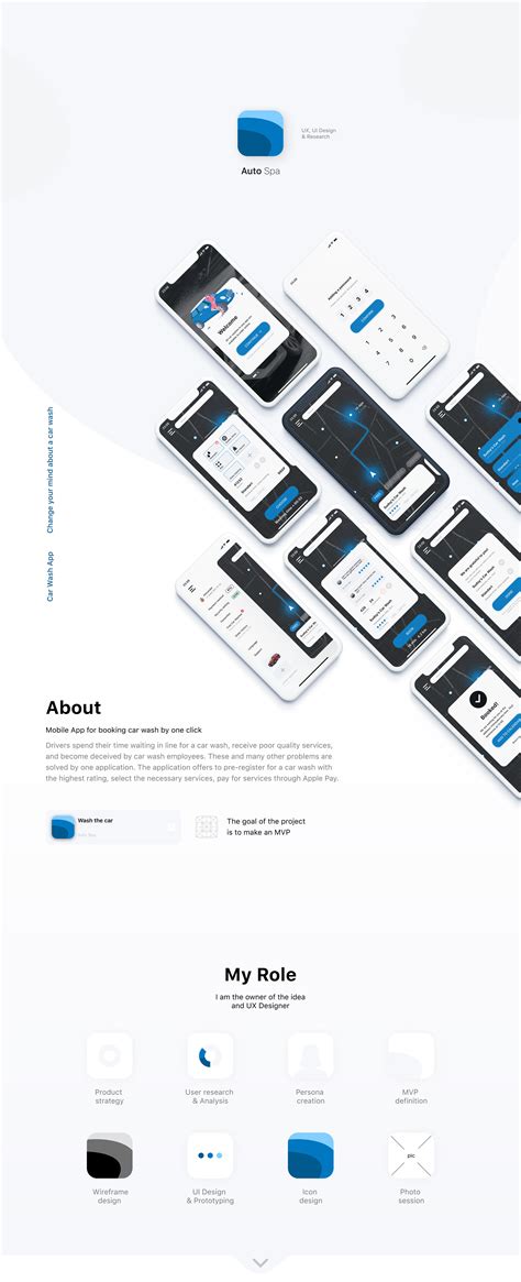 Car Wash App Ux Ui Design Research Behance