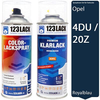 Pintura De Coche Spray De Pintura Set Opel Du Z Royal Azul Barniz