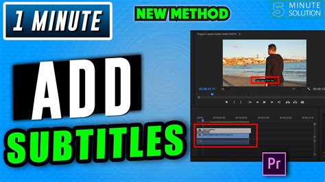 How To Add Subtitles In Premiere Pro 2024 YouTube