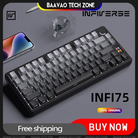Infi Mechanical Keyboard Wireless Bluetooth Gasket Ttc Keycaps Hot Swappable Pcb Type C