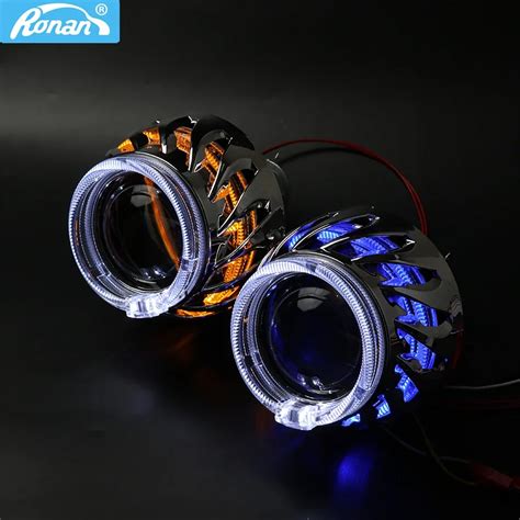 RONAN Lente De Proyector Bi Xenon Para Coche Faros LED De Doble Espiral