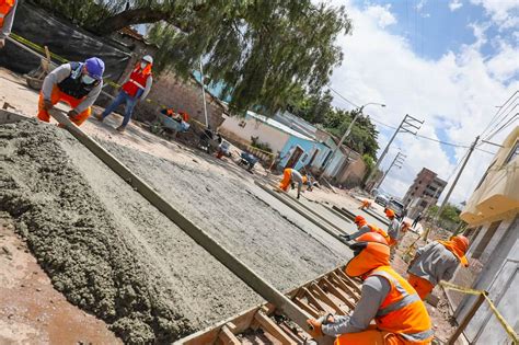 Continúan avances en la construcción de pistas y veredas en Canaán