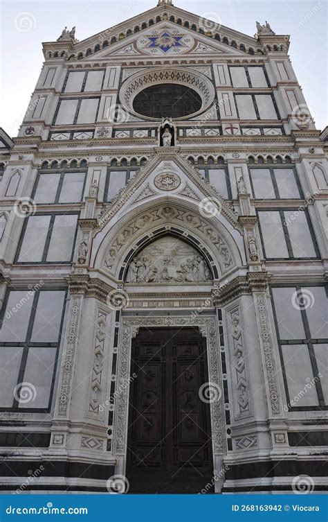 Basilica Santa Croce From Piazza Santa Croce Square Of FLorence