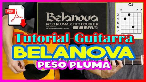 Tutorial Belanova Peso Pluma X Tito Double P Guitarra Acordes Acordes