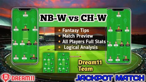 Nb W Vs Ch W Dream Prediction Nb W Vs Ch W Today Match Nb W Vs Ch